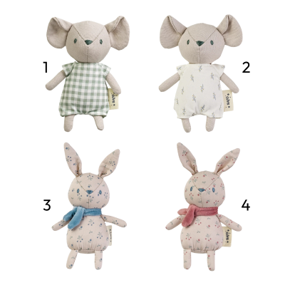8424568001545 Saro Peluche Pocket Friends com Chocalho | Brinquedo Bebé Macio e Sensorial | Ideal para Mãos Pequenas