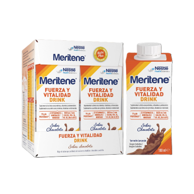 7562066 Meritene Força Vital Drink Chocolate 4x180ml | Preço Especial