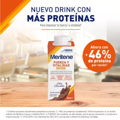 Meritene Força Vital Drink Chocolate4x180ml Preço Esp | Farmácia d'Arrábida