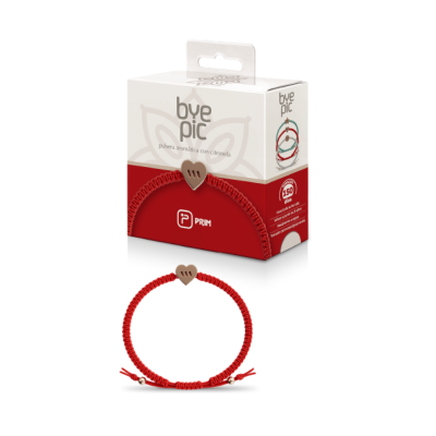 7618348 Byepic Pulseira Repelente Nós Vermelho | Citronela Natural Repelente | Nylon Ajustável