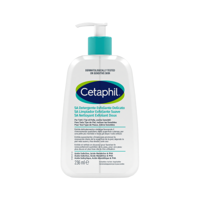 7599118 Cetaphil SA Exfoliante de Limpeza Suave 236ml | Gel com Ácido Salicílico e Niacinamida