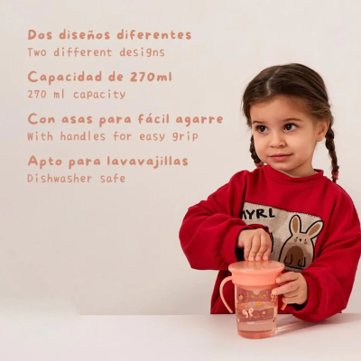 Miniland Copo de Aprendizagem 360º Borboleta 270ml | Farmácia d'Arrábida