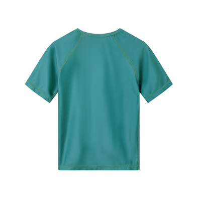Monnëka Camiseta Proteção Solar Manga Curta Whale Teal 1-2A  | Farmácia d'Arrábida