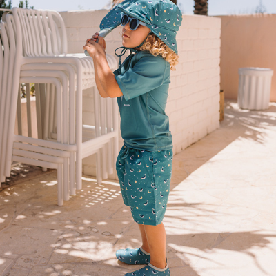Monnëka Sapatinhos de Praia Whale Teal T24/25 | Farmácia d'Arrábida