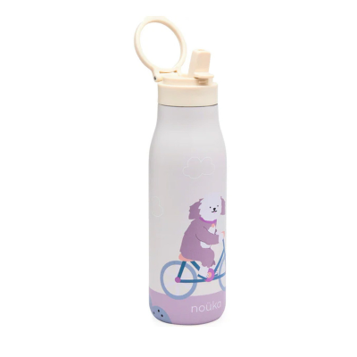 1002410 Noüka Garrafa Térmica Infantil Daisy Milo The Dog 475ml | Mantém bebidas frias até 24h