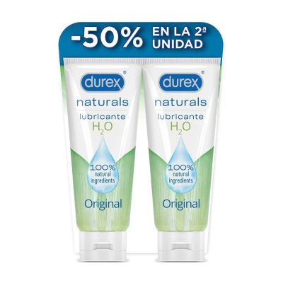 8410104891183 Durex Naturals H2O Gel Lubrificante Natural 2x100ml Desc. 50% 2ªUni. | Conforto Íntimo
