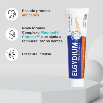 Elgydium Duo Proteção Cáries 2x75ml Pasta Dentífrica | Farmácia d'Arrábida