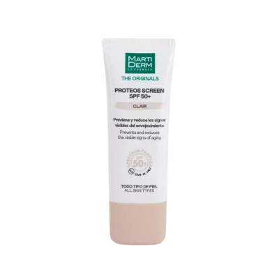 Martiderm Proteos Screen Clair Creme SPF50+ 40ml | Creme Cor Clara Antienvelhecimento