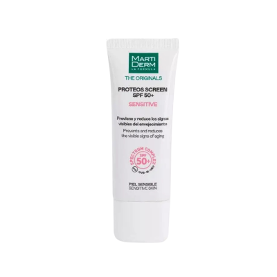 7600916 Martiderm Proteos Screen Creme Sensitive SPF50+ 40ml | Protetor Solar Rosto Pele Sensível
