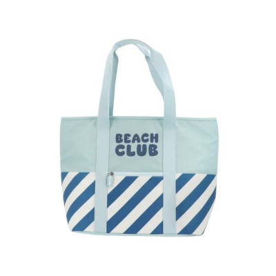Monnëka Bolsa Tote Térmica Nevera Stripes Blues & Beyond | Grande capacidade para praia, piqueniques e verão