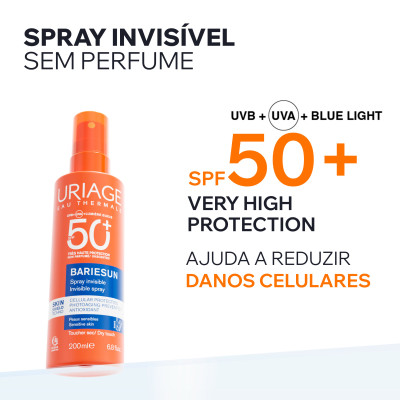 Uriage Bariésun Spray Invisível Sem Perfume FPS50+ 200ml | Farmácia d'Arrábida