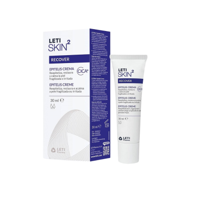 Leti Skin2 Recover Epitelis Creme CICA+ 30ml | Reparador Pós-Tratamento