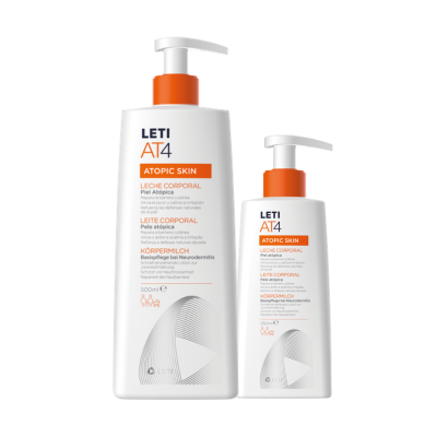 6222356 Leti AT4 Pack Leite Corporal 500ml + 250ml Oferta  | Pele Atópica