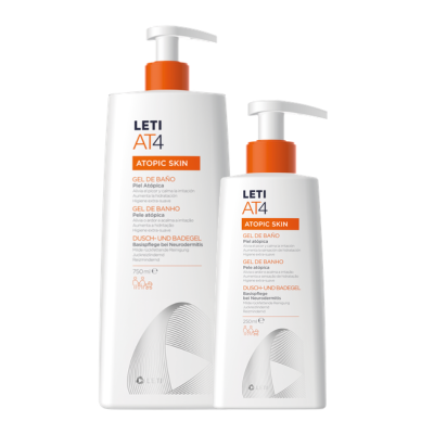 7602037 Leti AT4 Pack Gel de Banho 750ml + 250ml Oferta | Pele Atópica
