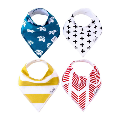 0797337550024 Copper Pearl Bandana Bib Set Indie | Pack 4 Babetes Algodão 3-36 Meses