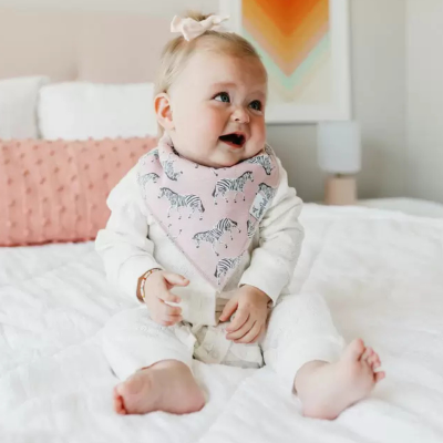 Copper Pearl Bandana Bib Set Zella Pack 4 Babetes 3-36M | Farmácia d'Arrábida