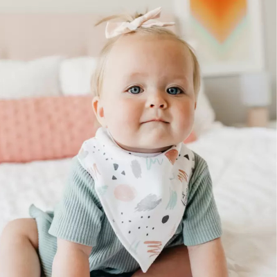 Copper Pearl Bandana Bib Set Zella Pack 4 Babetes 3-36M | Farmácia d'Arrábida