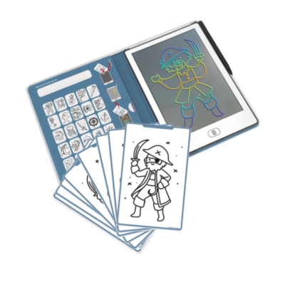 5407009181450 Kidywolf KIDYDRAW-MINI Bloco Desenho Oceanos Tablet Desenho LCD Criança | 30 Ilustrações, Apagar com Botão +4 anos