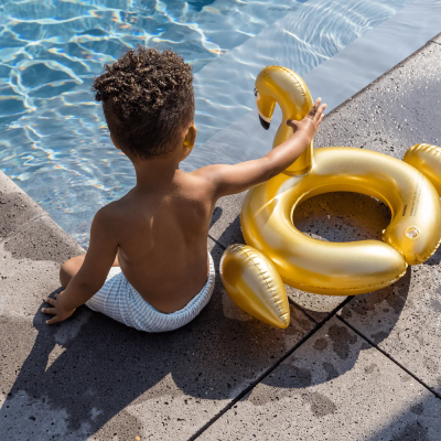 Swim Essentials Boia Abertura Cisne Dourado 55cm +3A | Farmácia d'Arrábida