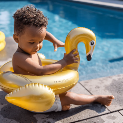 Swim Essentials Boia Abertura Cisne Dourado 55cm +3A | Farmácia d'Arrábida