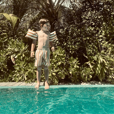 Swim Essentials Braçadeiras Flow Brown White 2-6A | Farmácia d'Arrábida