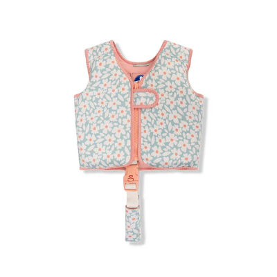 8721197411517 Swim Essentials Colete Natação Florish Green 3-6 Anos | 19-30kg CE