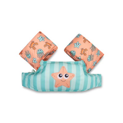 8721197418431 Swim Essentials Flutuador Animal Bands Verde/Rosa 2-6 Anos | 15-30kg