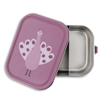 5400858601988 Trixie Lancheira Metálica Grande Mrs. Peacock | Inox + Fecho Silicone | +3A