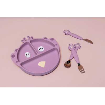Trixie Prato Bebé Silicone com Ventosa e Divisórias Mrs. Peacock | Farmácia d'Arrábida
