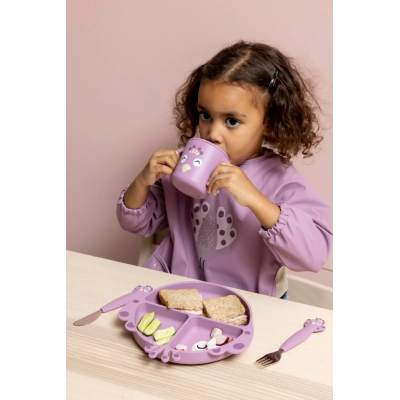 Trixie Prato Bebé Silicone com Ventosa e Divisórias Mrs. Peacock | Farmácia d'Arrábida