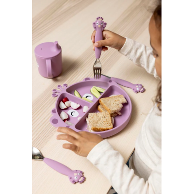 Trixie Prato Bebé Silicone com Ventosa e Divisórias Mrs. Peacock | Farmácia d'Arrábida