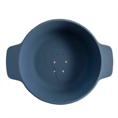 5400858966414 Trixie Tigela Silicone c/ Pegas Mrs. Elephant  | Empilhável | +4 Meses