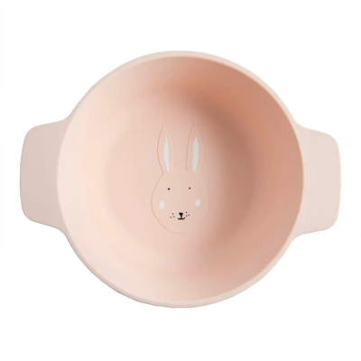 5400858966483 Trixie Tigela Silicone c/ Pegas Mrs. Rabbit  | Empilhável | +4 Meses