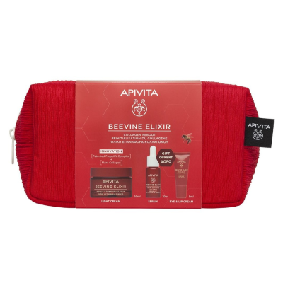 7607267 Apivita Beevine Elixir Pack Antirrugas Lifting | Creme Ligeiro + Sérum + Olhos