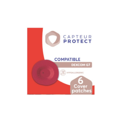 capteur Protect Cover Dexcom G7 Vermelho Pack 6 | Farmácia d'Arrábida