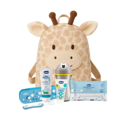 7610105 Chicco Mochila Girafa 2026 | Kit Completo Bebé com 4 Acessórios