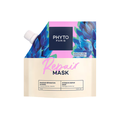 7598052 Phyto Reparação Máscara Cabelo Danificado 75ml | Proteína Lupino | Formato Viagem