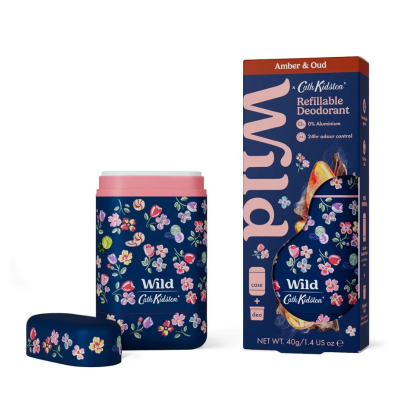 WILD Desodorizante Natural Caixa+Recarga Cath Kidston Azul Âmbar Ágar 40g | Farmácia d'Arrábida