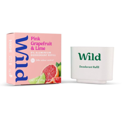 7642280
 Wild Recarga Desodorizante Natural Toranja & Lima 40g | Refill Sustentável