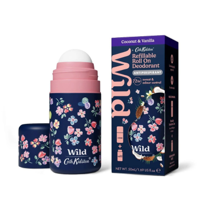 7640821
WILD Desodorizante Roll-On Caixa+Recarga Cath Kidston Azul Coco e Baunilha 50ml