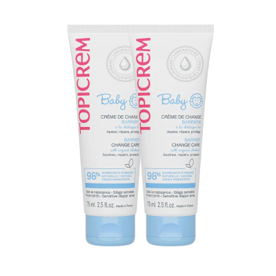 Topicrem Baby Pack Creme Muda Fralda 2x75ml | Creme Barreira Anti-Assaduras