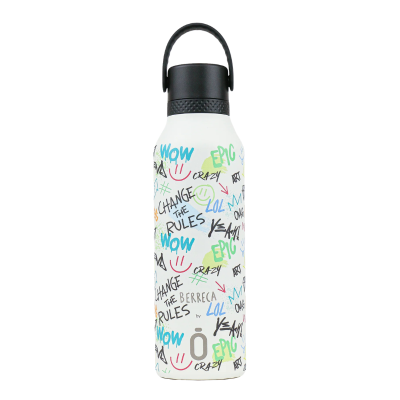 8435799104752 Runbott Mii 60 Garrafa Térmica Berreca Graffiti 600ml | Isolamento vácuo frias 32h, quentes 24h