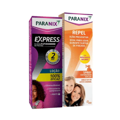 7564005 Paranix Pack Loção Express 95ml + Repel Spray 100ml | Piolhos 2 Min