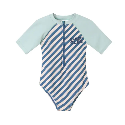 8434149146282 Monnëka Fato Banho Zíper Stripes Blues Tam. XL 6-7 Anos | UPF50+