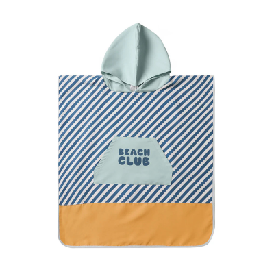 8434149783586 Monnëka Poncho Praia Stripes Blues & Beyond Tam. S | 1-3 Anos - 60x60cm