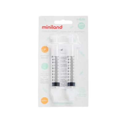 Miniland Kit Lavagem Nasal 2 Seringas Silicone 4M+ | Farmácia d'Arrábida