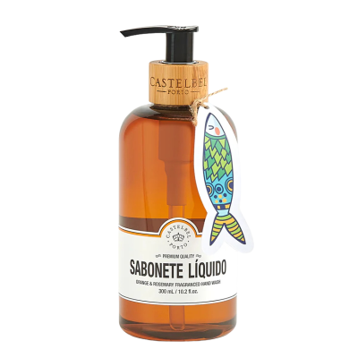 0190577192557 Castelbel Sardinha Sabonete Líquido Laranja e Alecrim 300ml