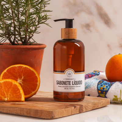 Castelbel Sardinha Sabonete Líquido Laranja e Alecrim 300ml | Farmácia d'Arrábida