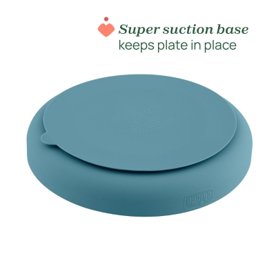 Chicco Prato Silicone com 3 Divisórias Ventosa Azul 12M+ | Farmácia d'Arrábida