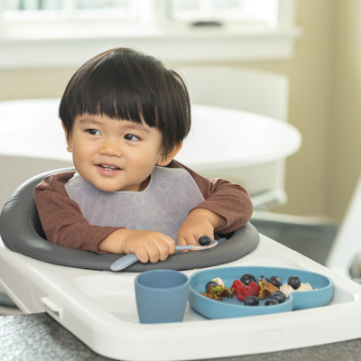 7580589 Chicco Prato Coração Silicone com Ventosa Rosa 9M+ | Apto para micro-ondas e máquina de lavar loiça